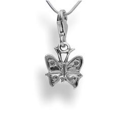 Srebrna zawieszka - charms - MOTYL pr. 925