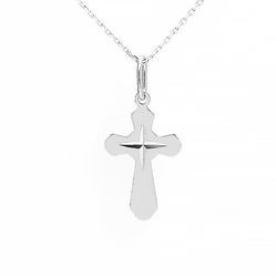 Srebrna wisiorek delikatny KRZYŻ - SREBRO pr. 925