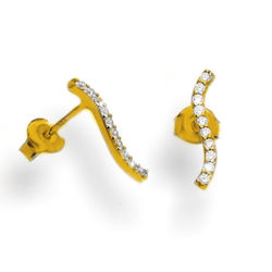 Srebrne kolczyki sztyfty FALA - SREBRO p. 925