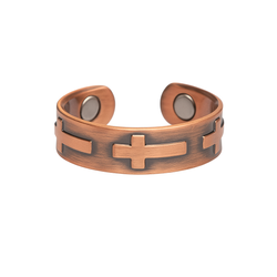 Pierścionek obrączka miedziana magnetyczna r.15-22