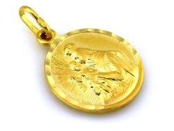 Złota zawieszka - medalik  pr. 333 Chrzest Komunia